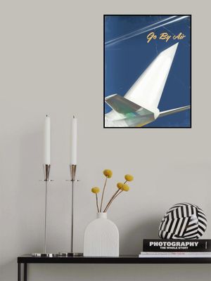 Go By Air Vintage Travel Poster