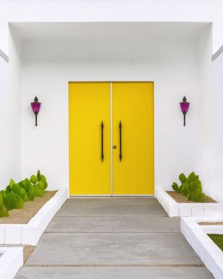 Yellow Doors in Palm Springs