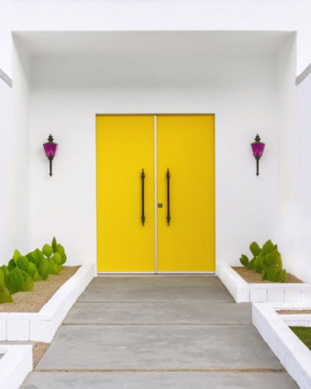 Yellow Doors in Palm Springs