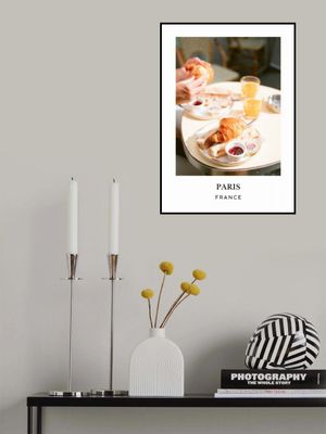 Paris Croissant Travel poster