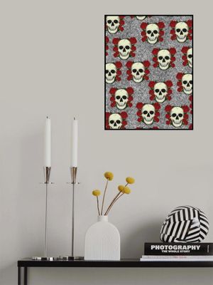 Skull and Roses Vintage