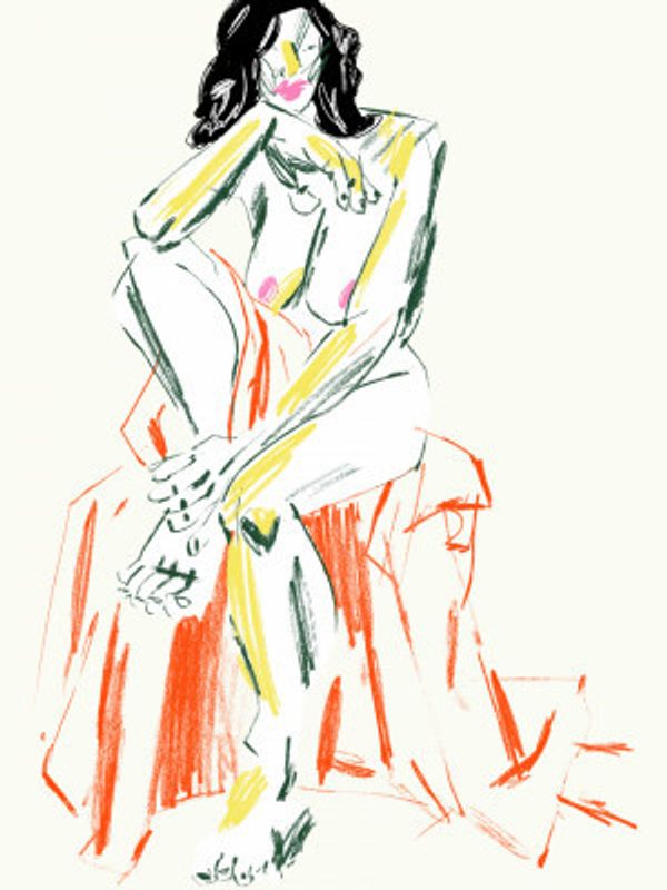 Woman Resting Her Chin On Her Hand