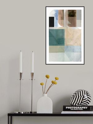 Grounded Mist Atmospheric Tonal Abstract Art Print