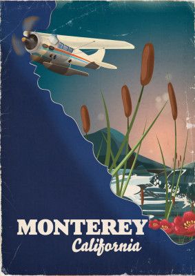 Monterey California Travel Poster
