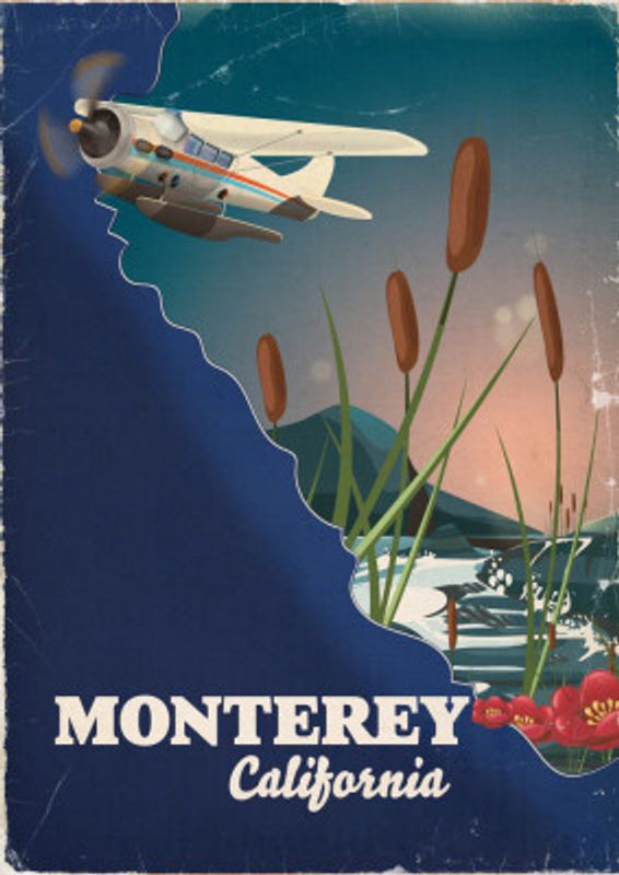 Monterey California Travel Poster