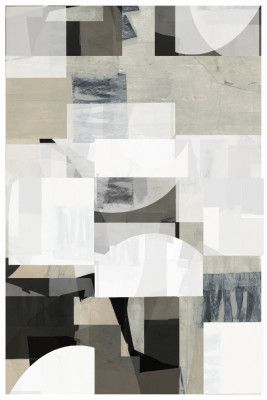 Abstract Mocha Black White Composition No. 2