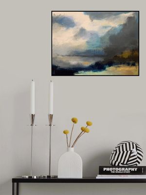 Dramatic Cloudy Sky Over a Serene Seascape