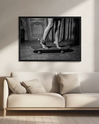 High Heels On a Skateboard