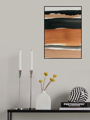 Horizontal Stripes In Earthy Tones