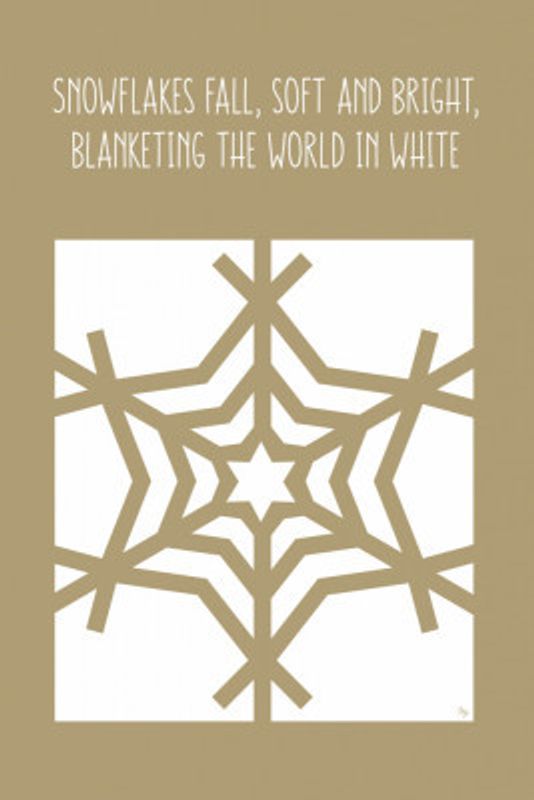Stylized Snowflake Design