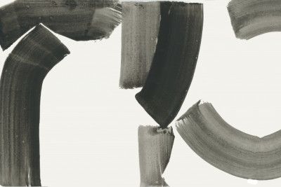 Monochrome Abstract Black Shapes 1