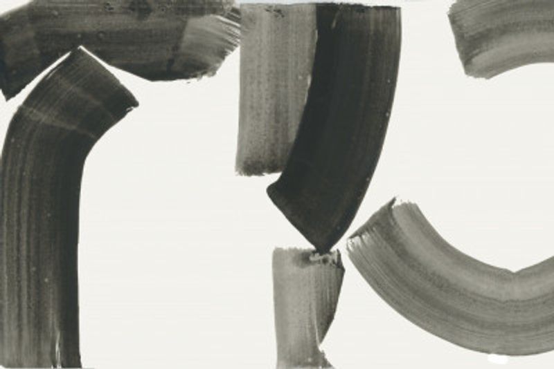 Monochrome Abstract Black Shapes 1