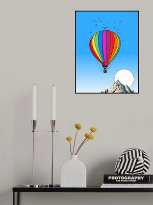 Balloon High above the Mountains