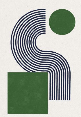 Modern Green Objects No.10