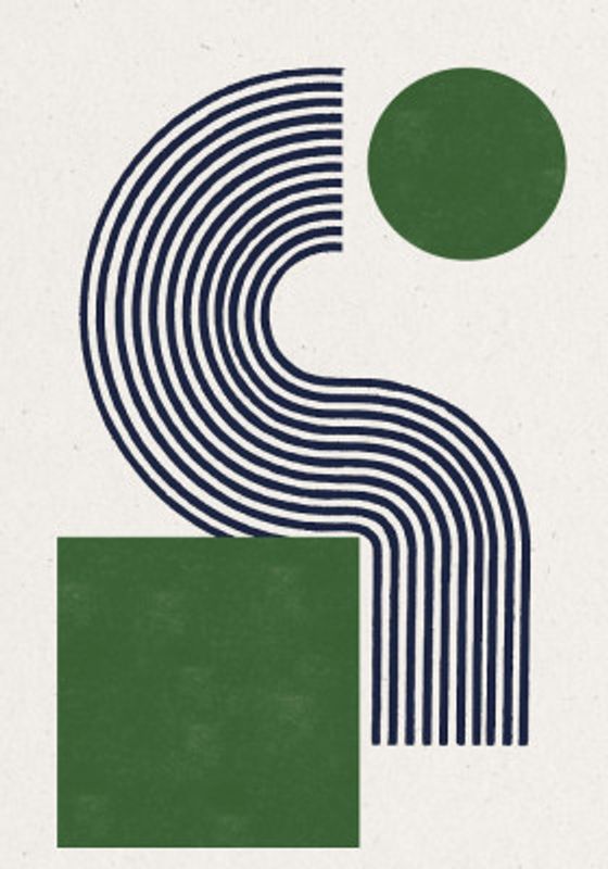 Modern Green Objects No.10