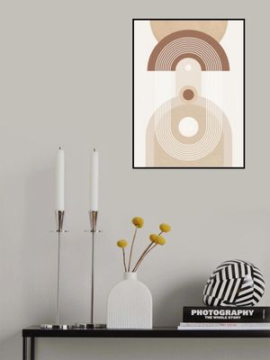 Beige Mid Century Poster