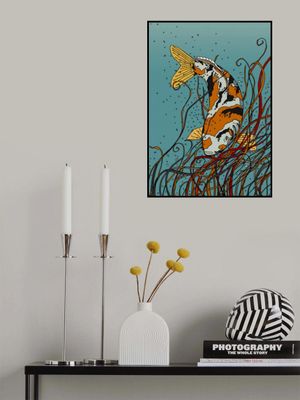 Colorful koi Fish in Water