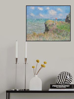 Cliff Walk At Pourville (1882) By Claude Monet.