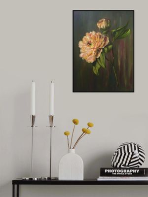 Peony Flower Painting – Elegant Floral Art for Home, Office or Gift Decoration 015