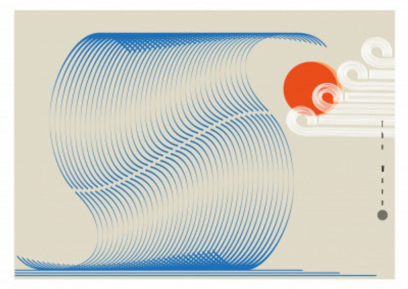 The Wave Biscuit - Blue