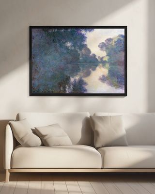 Morning On the Seine Near Giverny (1897) By Claude Monet