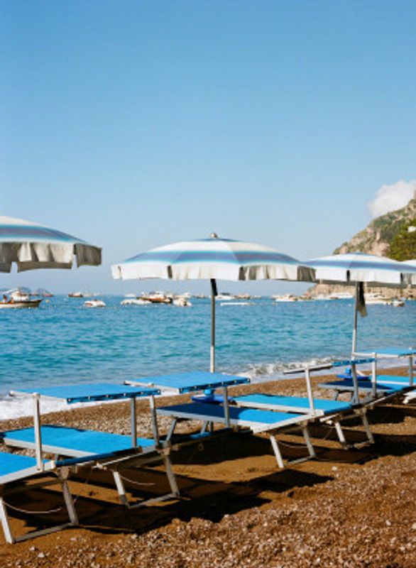 Positano Beach II on Film