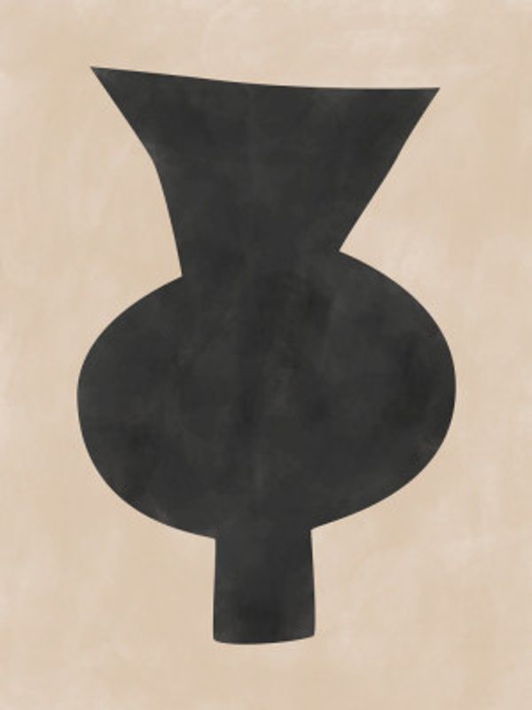 Abstract Vase Silhouette
