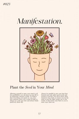 Manifestation with a serene figure