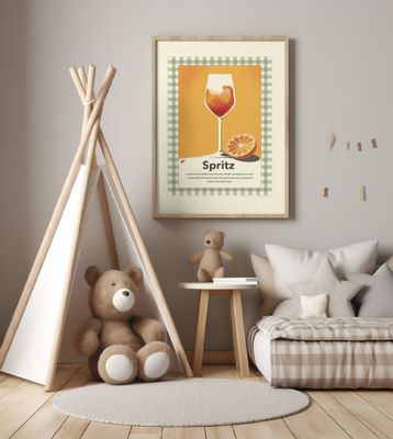 Spritz retro print