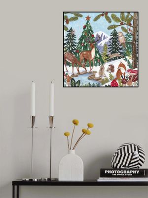 Animals in the mountains Christmas