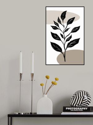 Monochrome Black Leaf
