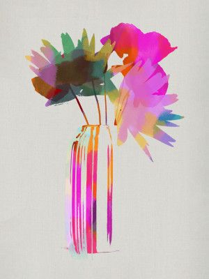 Pink &amp; Gold Tropic Geometric Bouquet 4