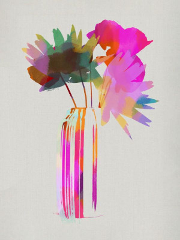 Pink &amp; Gold Tropic Geometric Bouquet 4