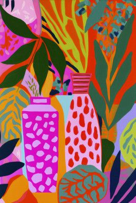 Vivid Vase Jungle