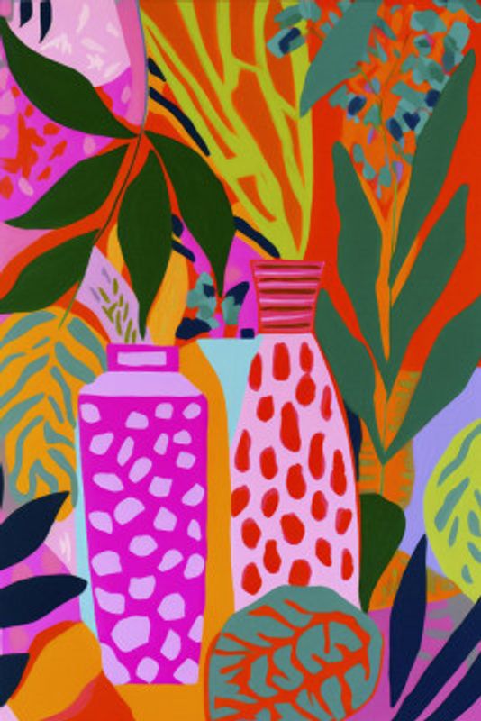 Vivid Vase Jungle