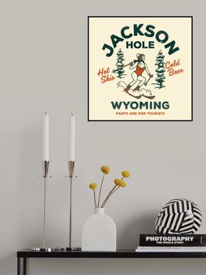 Jackson Hole Wyoming Funny Ski Girl