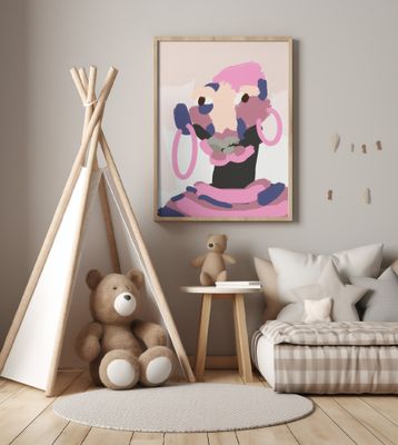 Abstract Pink Elegance