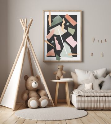 Geometric Shapes And Pastel Colors