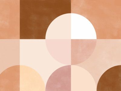 Geometric Shapes With Warm Earthy Tones