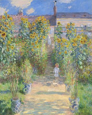 The Artist's Garden At Vétheuil (1881) By Claude Monet