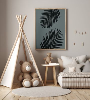 Palm Leaf Gray with tint of green 03