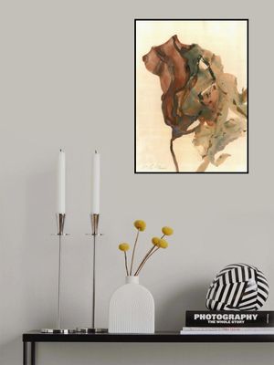 Organic Shapes in Earthy Tones of Brown and Green