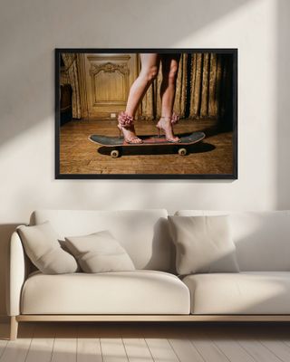 High Heels On a Skateboard