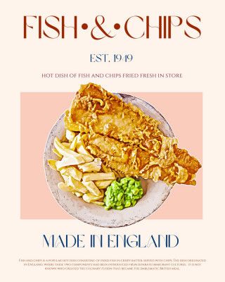 Classic Fish And Chips Dish