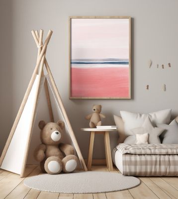 Pastel Hues of Pink and White