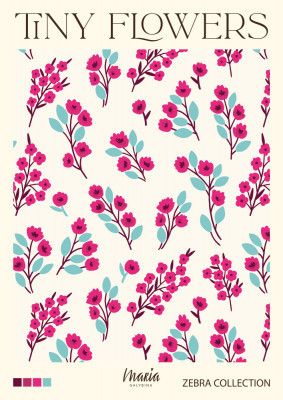 TINY FLOWERS. Zebra Collection