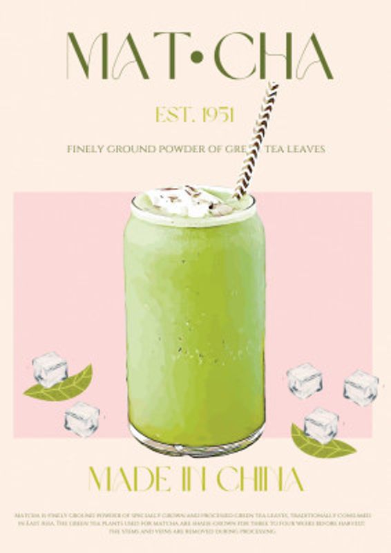 Chilled Matcha Drink