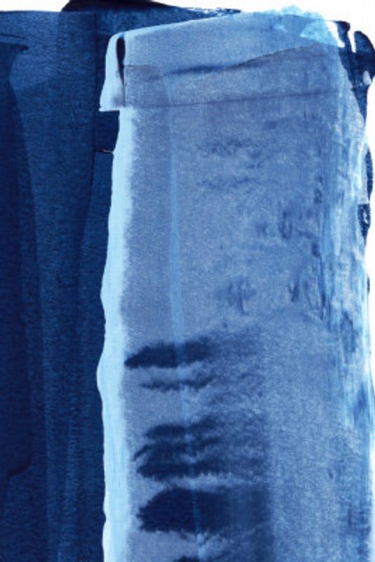 Blue Texture Flowing Vertical Lines