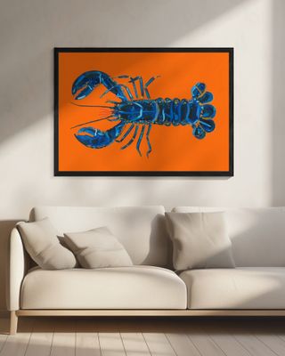 Lobster On Orange