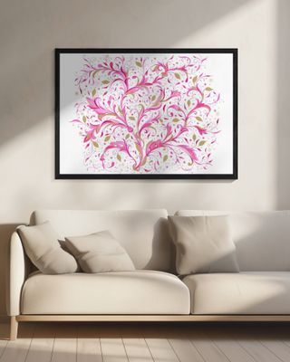 Pink Florentine Pattern